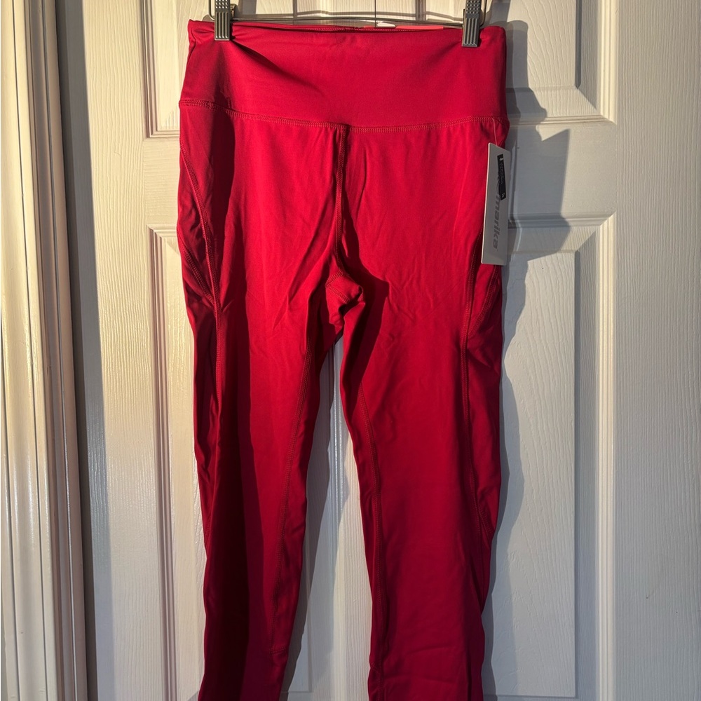 Marika Vivid Pink Ankle Leggings